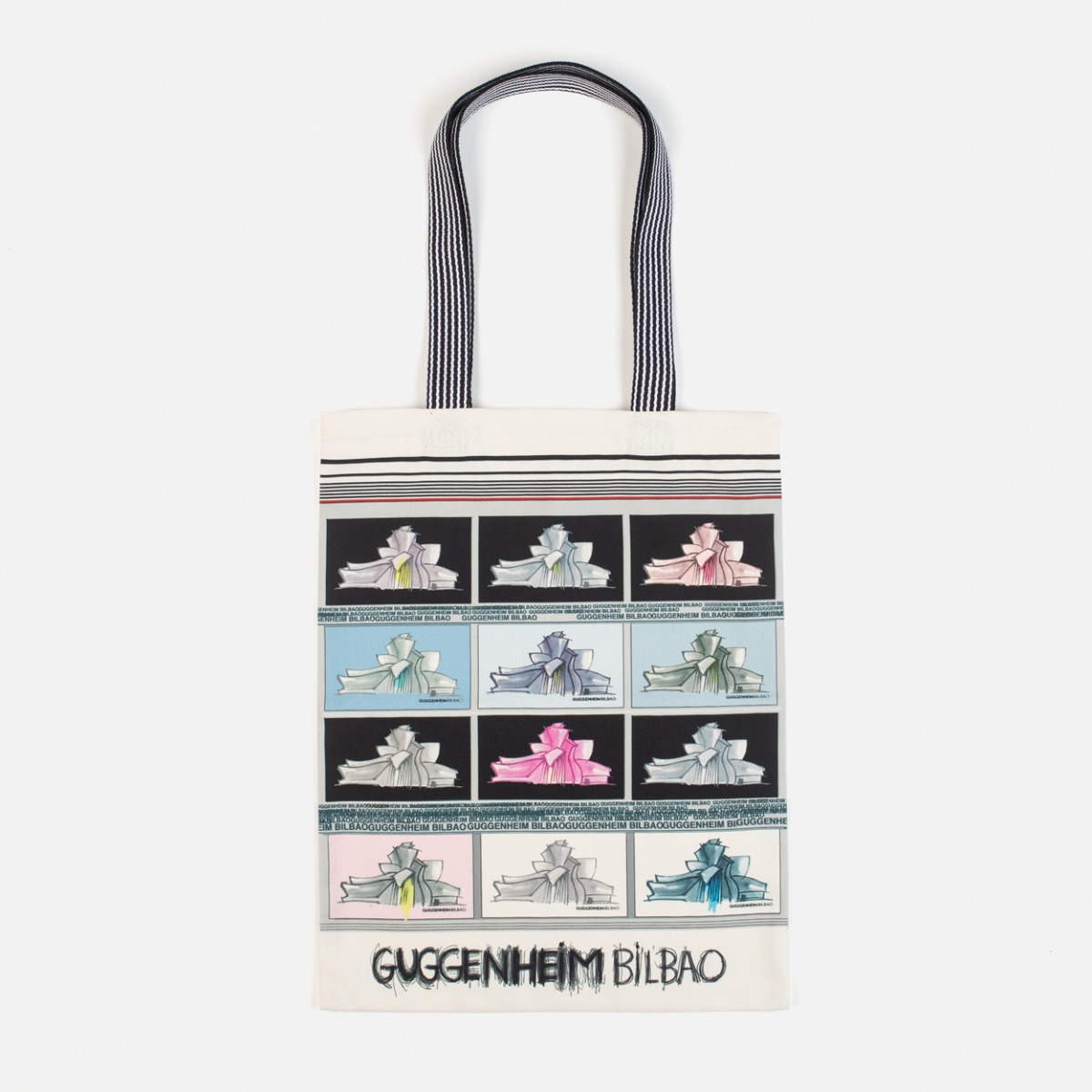 Museum Building Silhouettes Tote Bag