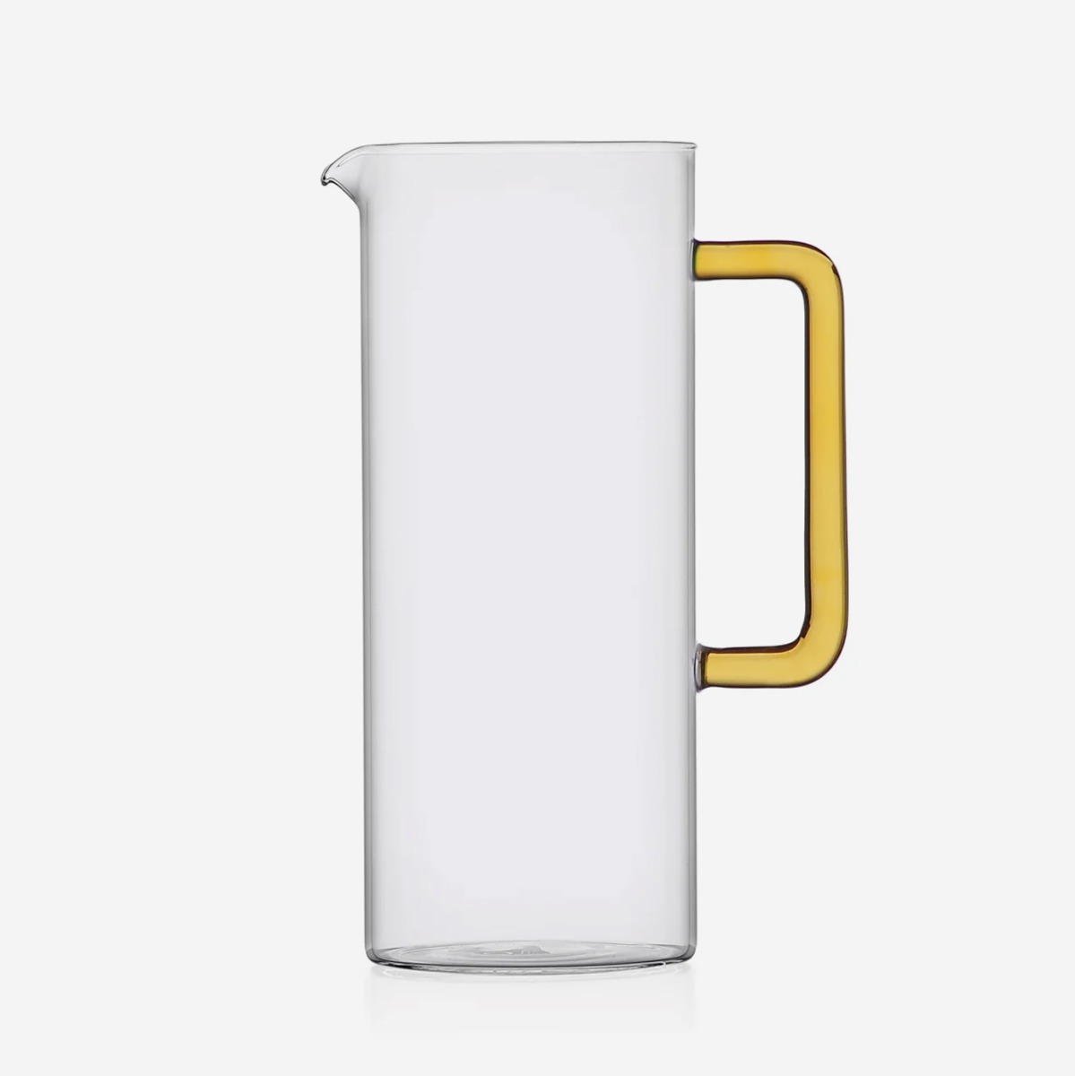 Jug with colored handle