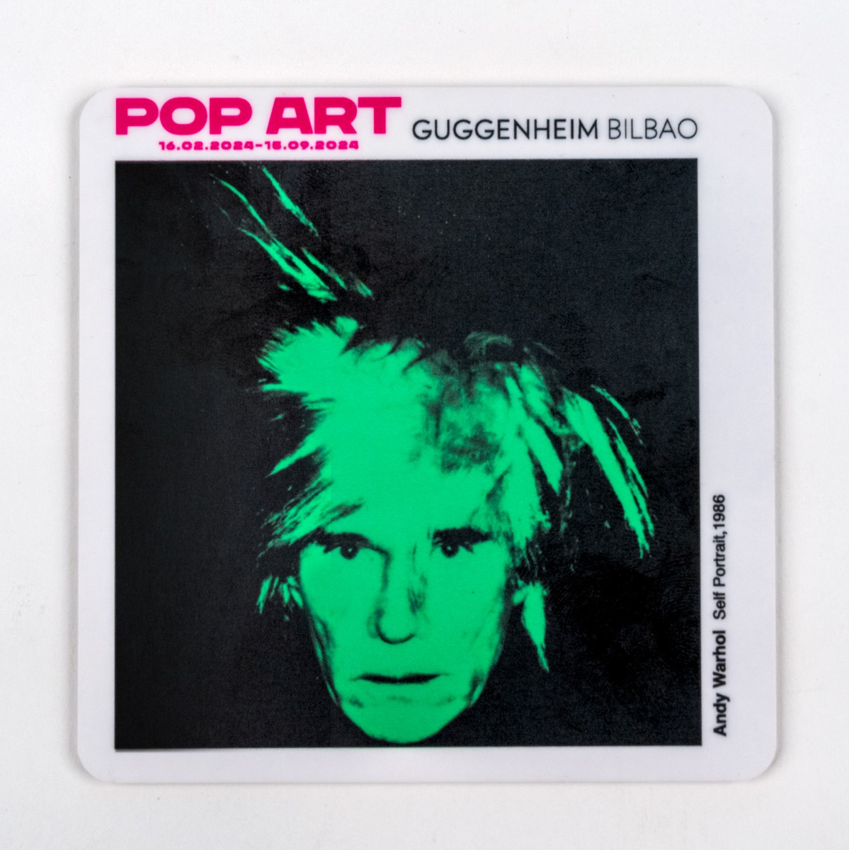 Self-Portrait Coaster, 1986
