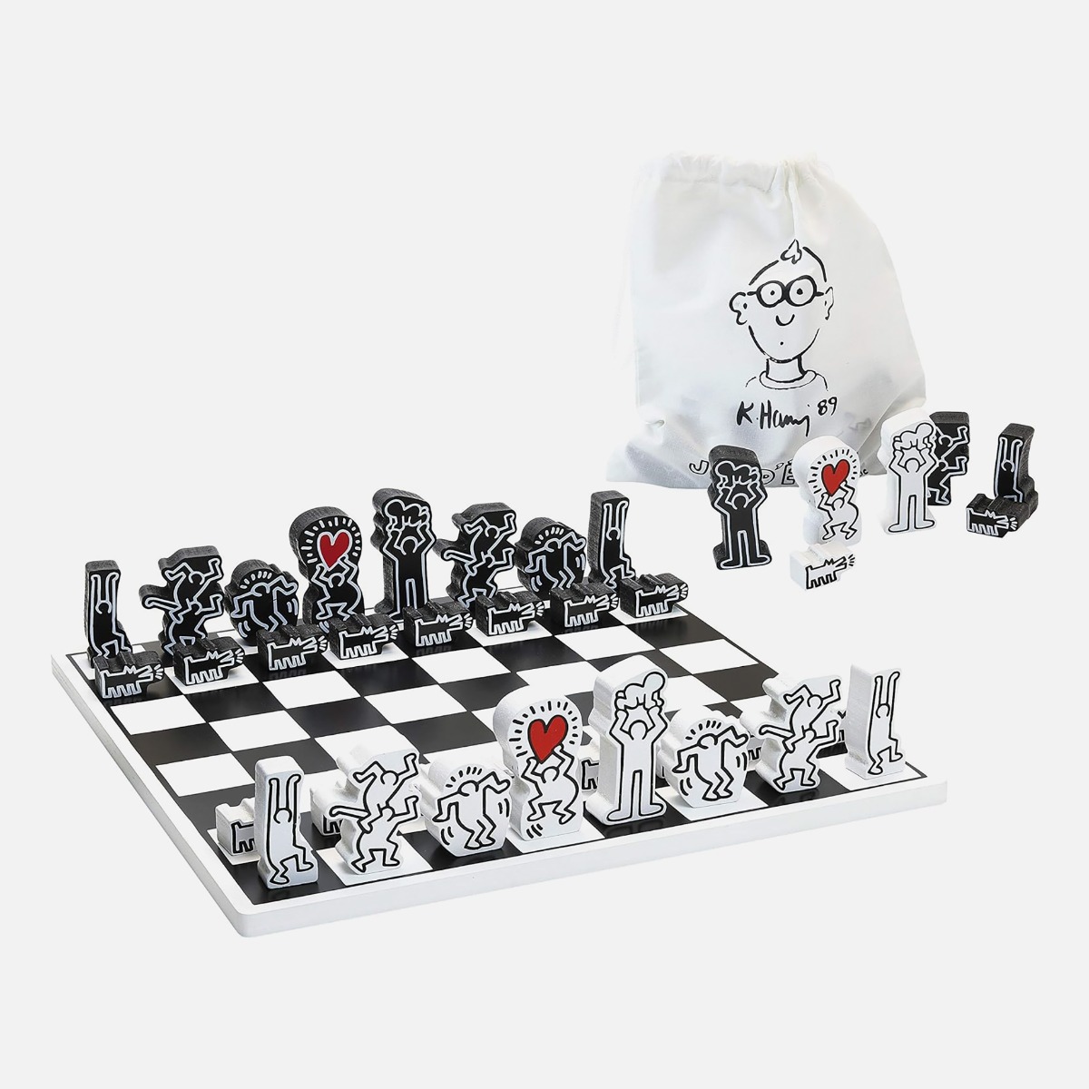 Juego de ajedrez Keith Haring