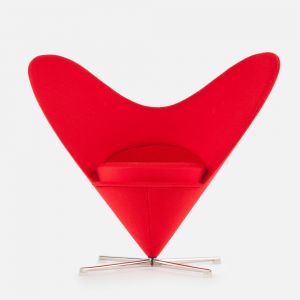 Miniature Verner Panton’s Heart-Shaped Cone chair, 1959