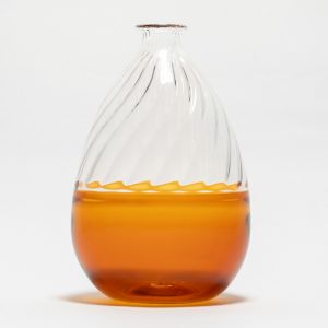 Vase with Amber-colored Lines