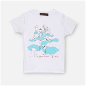 Camiseta infantil Nubes blanca