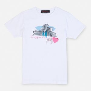 Children´s T-shirt with Museum Building & Spider Silhouettes