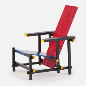Silla miniatura Rood blauwe stoel, Rietveld, 1918